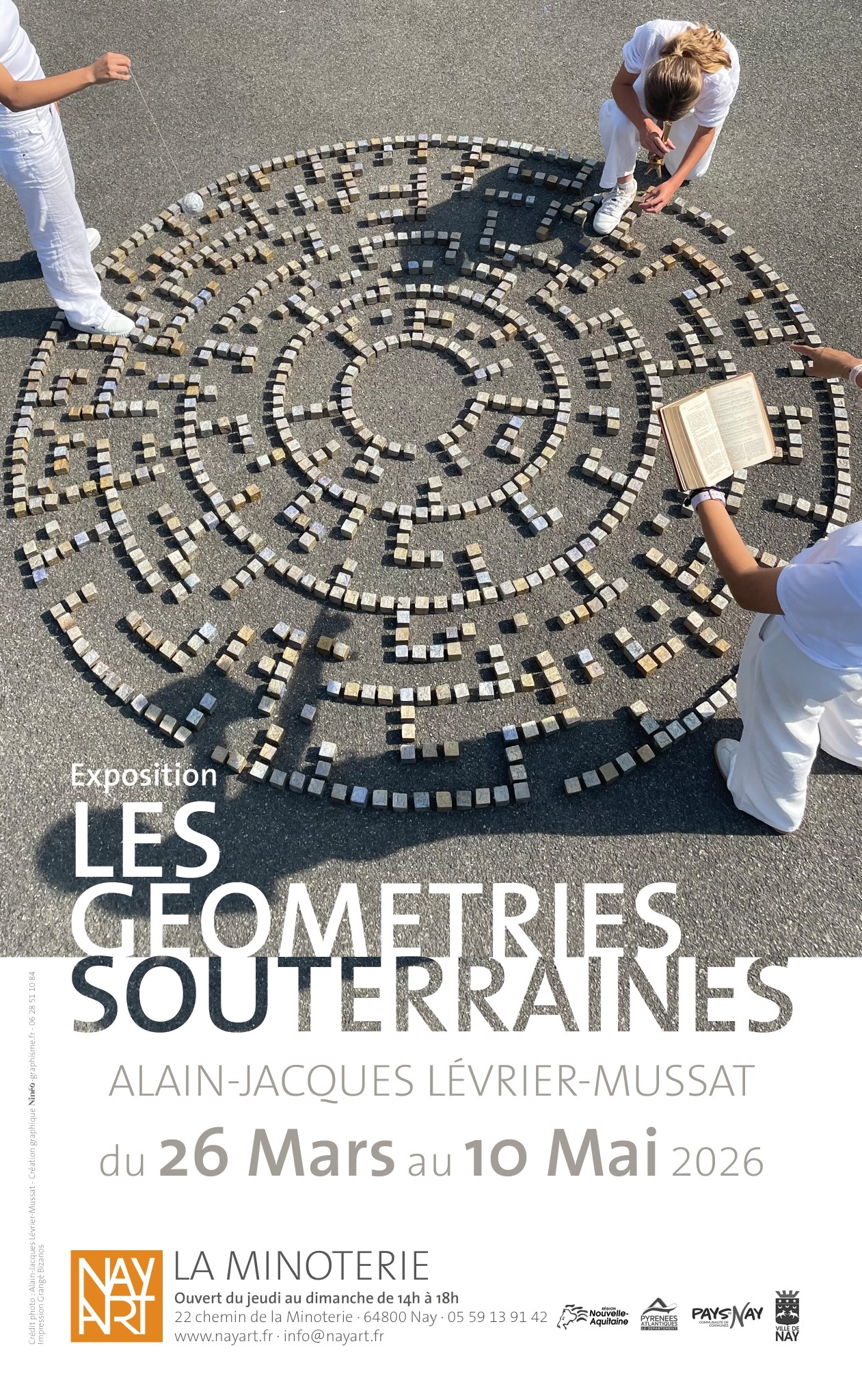 affiche exposition alain jacques levrier mussat la minoterie nayart